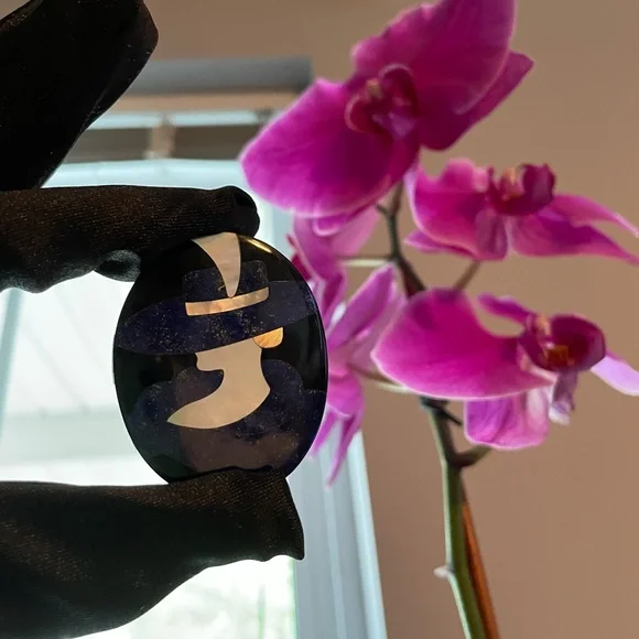 Vintage Black Onyx Cameo